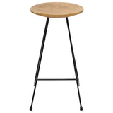Bar Stools 2 pcs Solid Teak Wood 285203