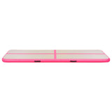 91924 Inflatable Gymnastics Mat with Pump 700x100x10 cm PVC Pink