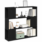 TV Cabinet Set Black Oak 100 x 24 x 94 cm Engineered Wood 862696