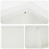 Retaining Wall 6 pcs 200 x 100 x 50 cm Steel White 3449234