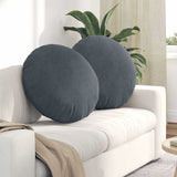 Seat Cushions 2 pcs Dark Grey 80 x 29 cm Velvet 42014249