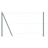 Fence Post 7 pcs Green Steel 42004292