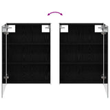 Bathroom Furniture Set 5 pcs Black Oak 3407088