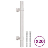 Cabinet Handles 20 pcs Silver 96 mm Stainless Steel 3203684