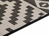 Outdoor Rug Black Polypropylene 100x200 cm UV-resistant 340850