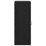 Wall Mounted Cabinet Black Oak 34.5 x 34 x 90 cm 882435