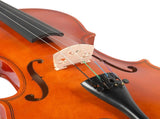 GV100 4/4 Acoustic Violin Case Bow Rosin Strings Tuner Shoulder Rest Natural 11662510