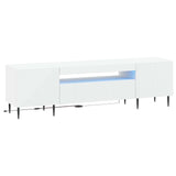 LED TV Cabinet White Engineered Wood 896905