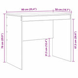 Desk Artisan Oak 90 x 50 x 76 cm 869441