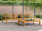 Garden Pallet Middle Sofas 2 pcs Solid Wood Acacia 365847