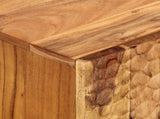2 Piece Bathroom Cabinet Set Solid Wood Acacia 3206297