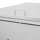 145381 Triple Wheelie Bin Shed 240 L Stainless Steel