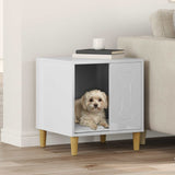 Dog House Gloss White 44 x 42 x 49 cm Engineered Wood 8000702
