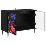 TV Cabinet KIEL 69 x 33 x 50.5 cm Black Oak Engineered Wood 8007023