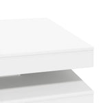 ZNTS Coffee Table 360-Degree Rotatable White 90x90x34.5 cm 3321351