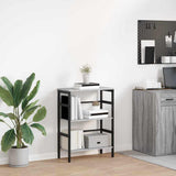 Bookshelf Grey Sonoma 60 x 29.5 x 81 cm Engineered Wood 883919