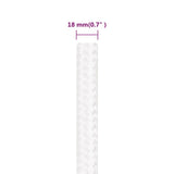 Boat Rope Full White 18 mm 100 m Polypropylene 152578