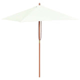 Garden Parasol Sand Laminated bamboo and hardwood, Polyester 44533