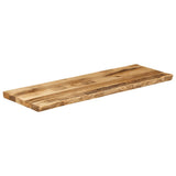 Table Top Live Edge 110x40x3.8 cm Solid Wood Rough Mango 370685