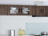 Wall Glass Cabinet PORTO Brown Oak 40 x 31 x 40 cm 885199