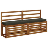 2-Piece Bench Cushions VUGHT 2 pcs 100% Polyester Anthracite 950723