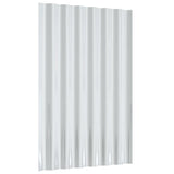 ZNTS Roof Panels 12 pcs Powder-coated Steel Anthracite 60x36 cm 319126