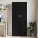 Book Cabinet Black Oak 82.5 x 30.5 x 185 cm Engineered Wood 3394793