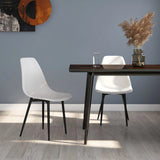 Dining Chairs 2 pcs White PP 338042