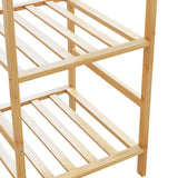 Clothes Rack with Shelves 100x50x184.5 cm Bamboo 4008920
