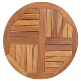 Tabletop Teak Solid wood Medium Durable Round Rustic 48985