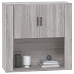 ZNTS Wall Cabinet Grey Sonoma 80x33x80 cm Engineered Wood 816590