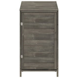 Garden Shed Anthracite 55x52x112 cm Solid Wood Fir 152180