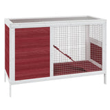 Rabbit Hutch Mocha 103x44x69.5 cm Solid Wood Pine 172298
