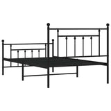 Bed Frame Black Steel Single Industrial Bed Frame Rectangular 353550
