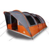 Camping Tent Tunnel 5-Person Grey and Orange Waterproof 4009424