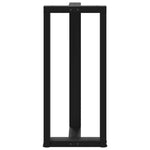 ZNTS Bar Table Legs T-Shaped 2 pcs Black 50x35x cm Steel 4013076