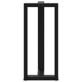 ZNTS Bar Table Legs T-Shaped 2 pcs Black 50x35x cm Steel 4013076