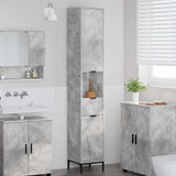 Bathroom Cabinet with Drawer Concrete Grey 31.5 x 33 x 190 cm 883407