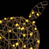 3D Reindeer with 250 LEDs Warm white 180 cm Rattan 42019060