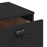 Sideboard VIKEN Black 80x40x80 cm Engineered Wood 374936