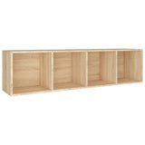 ZNTS Book Cabinet/TV Cabinet Sonoma Oak 36x30x143 cm Engineered Wood 800147