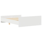 Bed Frame without Mattress White 140x200 cm 3203747