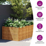 Garden Raised Bed 479x100x69 cm Corten Steel 152006