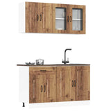 4 Piece Kitchen Cabinet Set Kalmar Old Wood Engineered Wood 3314859