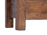Plant Stand with Drawer Brown 30 x 30 x 80 cm Mahogany Wood 42012384