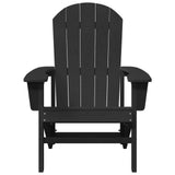 Adirondack Chair Black 82 x 74 x 92 cm HDPE 42006623