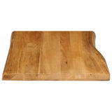 Table Top 70x60x2.5 cm Live Edge Solid Wood Mango 370763