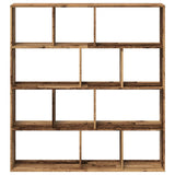 Book Cabinet Old Wood 132x29x141.5 cm Engineered Wood 3310314