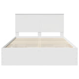Bed Frame with Drawer White 140 x 200 cm Engineer Wood 3411110