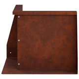 Retaining Wall 50 x 50 x 50 cm Weathering Steel Rusty 8015197